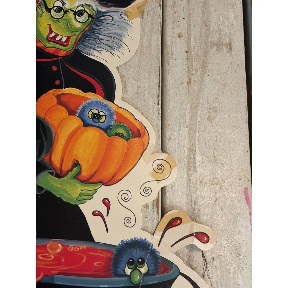 Vintage Amscan Halloween Witch Cauldron Die Cut Wall Decoration 19735 Hong Kong